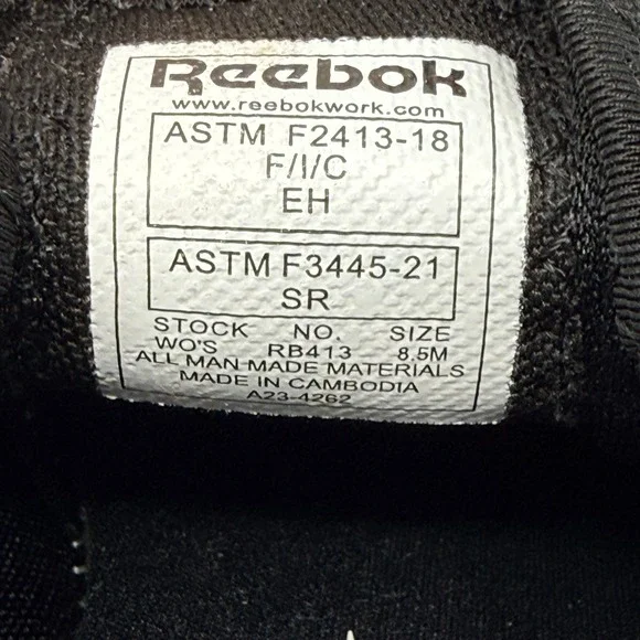 Reebok Work Fusion Flexweave Work CT/ESD Women's Oxford ( SIZE 8.5) COMP TOE - Picture 7 of 7